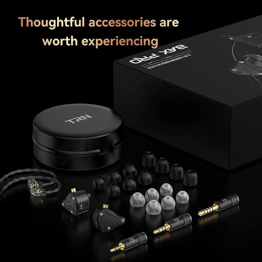 TRN BAX PRO Five-Unit Flagship 2BA+1DD+2EST Hybrid in-Ear Earphones