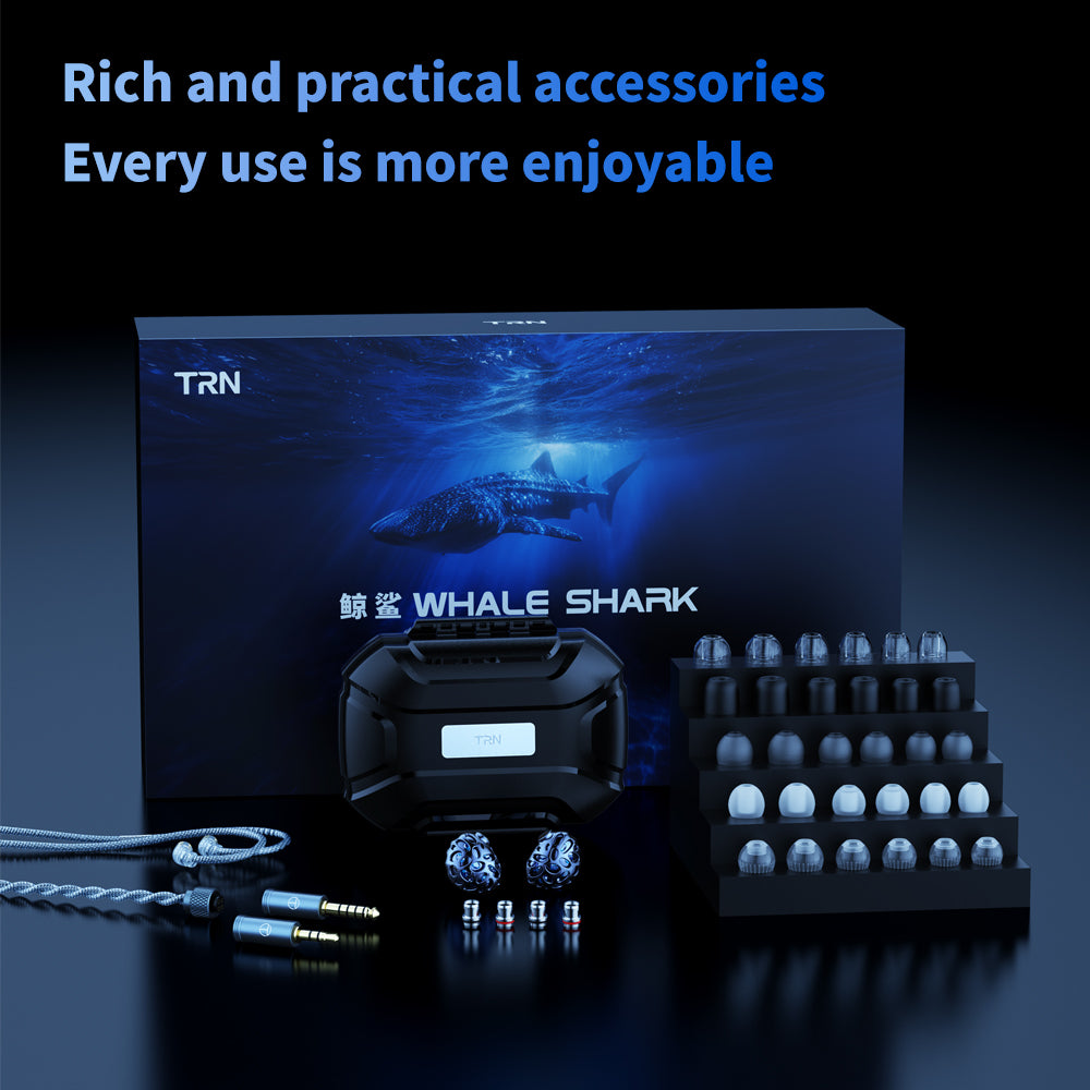 TRN Whale Shark 3.5+4.4mm Dynamic Planar Magnetic Earphones