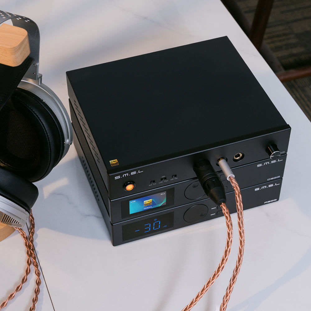 SMSL H300 Headphone Amplifier Full Balanced 6.35mm 4.4mm XLR RCA out - Hifi-express