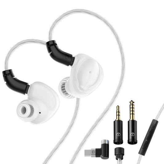 TRN Baiji Hi-Fi Earphone Wood Dome Diaphragm Driver With Mic