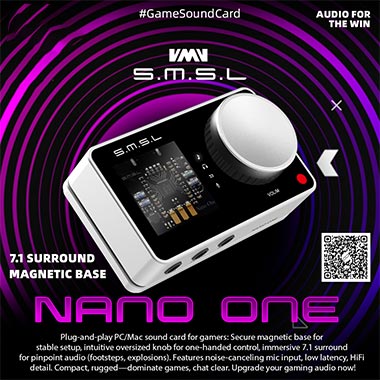 Game Headset-Optimized External Sound Card