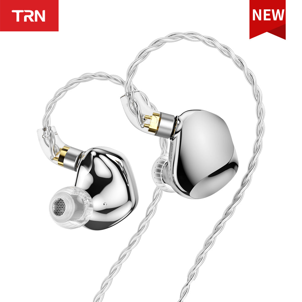 TRN VX Pro+ 1DD+8BA HiFi Earphones with Microphone 2Pin-Detachable Cable High-Resolution Audio Type-C