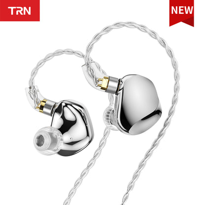 TRN VX Pro+ 1DD+8BA HiFi Earphones with Microphone 2Pin-Detachable Cable High-Resolution Audio Type-C