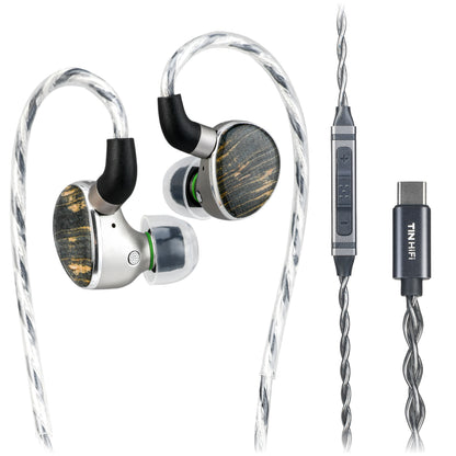 TINHIFI T6 HiFi In-Ear Monitor IEM 1DD+1 Planar Hybrid Wired Earphones