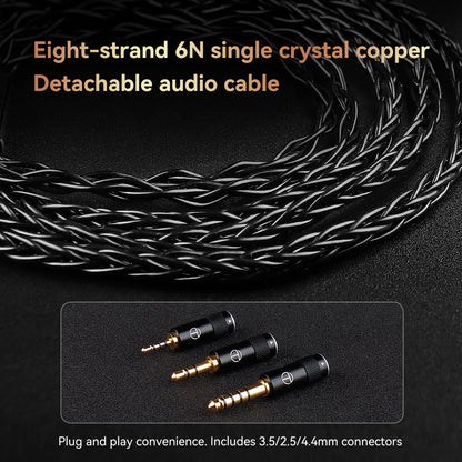 TRN BAX PRO Five-Unit Flagship 2BA+1DD+2EST Hybrid in-Ear Earphones