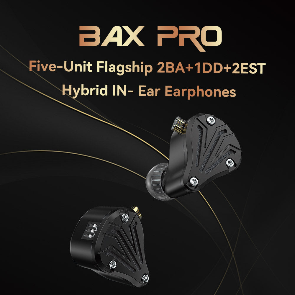 TRN BAX PRO Five-Unit Flagship 2BA+1DD+2EST Hybrid in-Ear Earphones