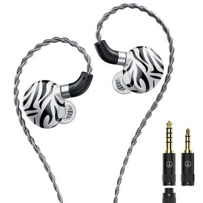 TRN White Tiger in Ear Monitor Earphones 2DD+1Planar IEM Headphones HiFi Wired Earbuds Gaming Hybrid Driver IEMs