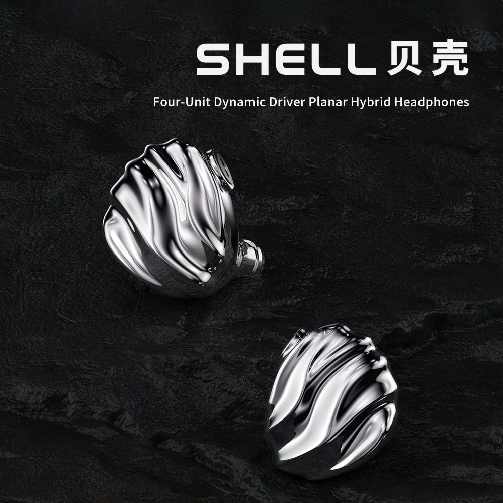 TRN Shell 4DD+1Planar Hybrid Driver Wired Earbuds IEM Detachable Cable & Nozzles