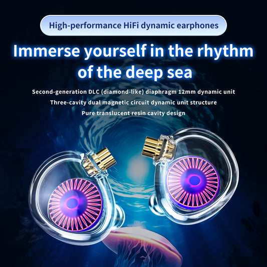 TRN Medusa High-Performance HiFi Dynamic Earphones with MIC