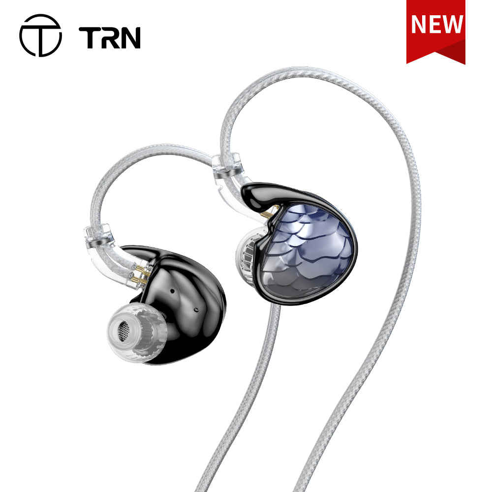 TRN Mermaid Dynamic planar diaphragm hybrid headphones 3.5mm 4.4mm