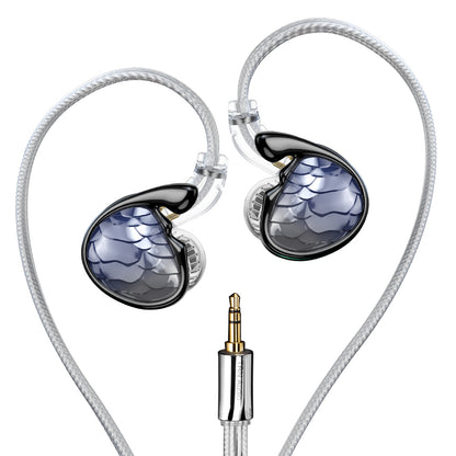TRN Mermaid Dynamic planar diaphragm hybrid headphones 3.5mm 4.4mm