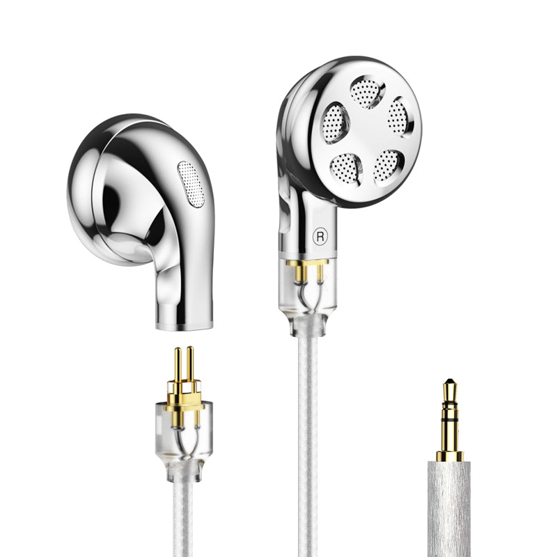 TRN Seahorse Pro 14.2mm Large Dynamic Driver Flat-Head Earbuds in-Ear Earphones with 0.78 2pin Replaceable Cable