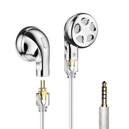 TRN Seahorse Pro 14.2mm Large Dynamic Driver Flat-Head Earbuds in-Ear Earphones with 0.78 2pin Replaceable Cable