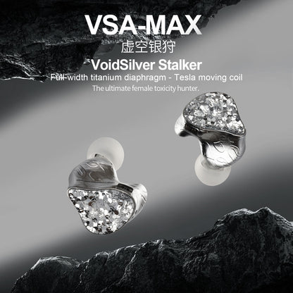 EarAcoustic VSA MAX Titanium Diaphragm Tesla Dynamic Unit 4.4MM+3.5MM Earphones
