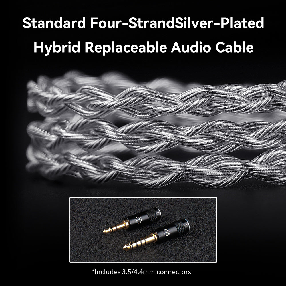 TRN White Tiger in Ear Monitor Earphones 2DD+1Planar IEM Headphones HiFi Wired Earbuds Gaming Hybrid Driver IEMs