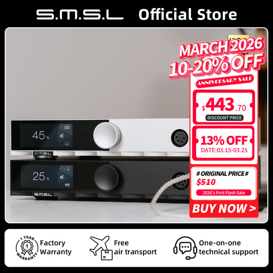 SMSL H400 Hi-Res Headphone Amplifier 1000mW/300Ω,550mW/600Ω Earphone AMP