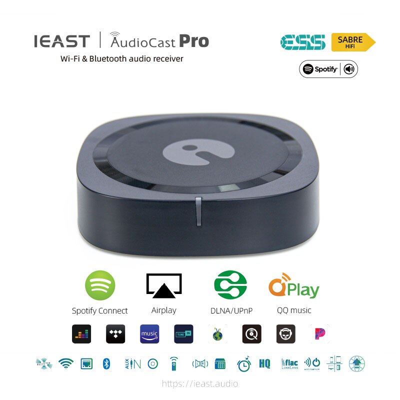 IEAST M50 AudioCast Pro ESS9023 Support Spotify Airplay DLNA 24bit/192kHz - Hifi-express