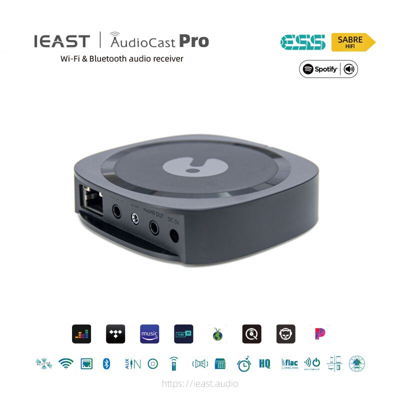 IEAST M50 AudioCast Pro ESS9023 Support Spotify Airplay DLNA 24bit/192kHz - Hifi-express