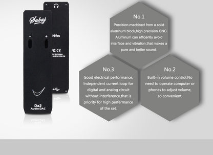 Sabaj Da2 Portable USB DAC with Headphone Amplifier - Hifi-express
