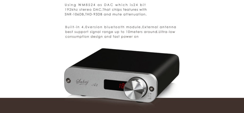 [Slightly defective Special offer]Sabaj Digital Bluetooth Amplifier A2 Portable Audio Amp Class D - Hifi-express