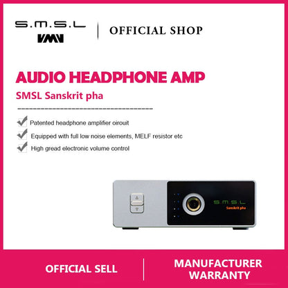 SMSL Sanskrit Pha HIFI Audio Portable Headphone Amp RCA Input 6.35mm Jack - Hifi-express